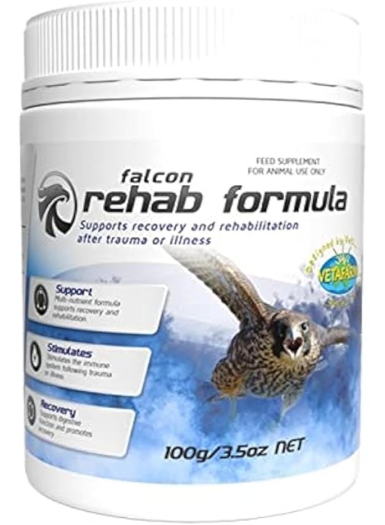 Vetafarm Falcon Rehab Formula, Recovery Supplement For Rapid Healing & Strength Restoration For Falcons, 100 g